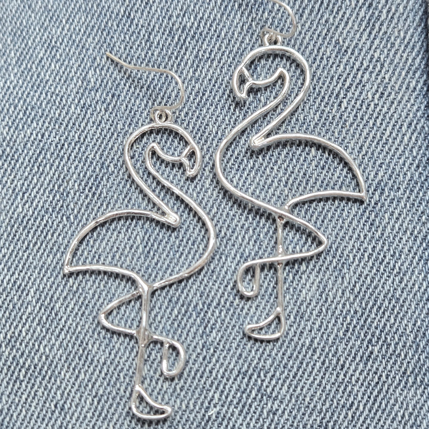 E1371 13 2960 Flamingo Dangle Earrings