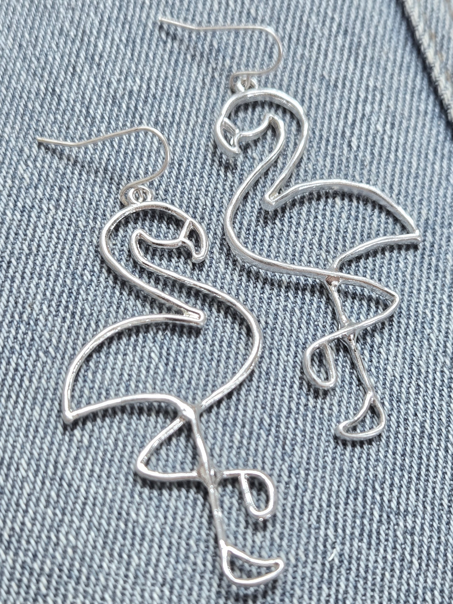 E1371 13 2960 Flamingo Dangle Earrings