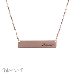 N0620 16432 Bar Pendant Necklace