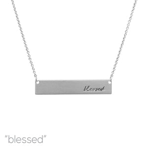 N0620 16432 Bar Pendant Necklace