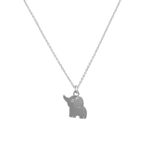 N0599 16840 Elephant Pendant Necklace