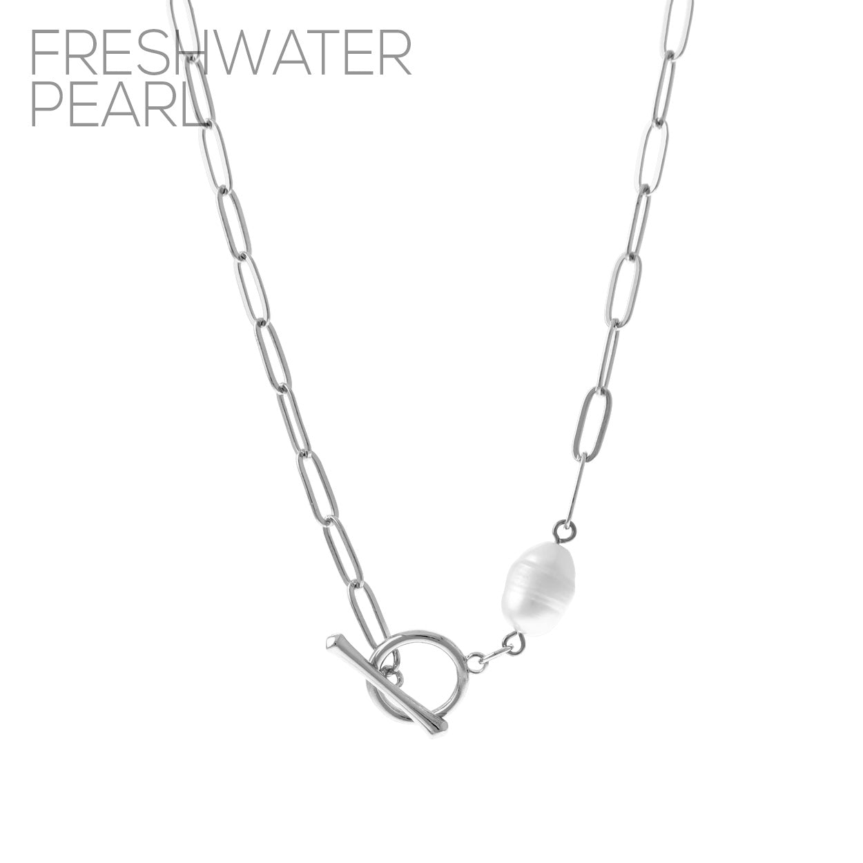Freshwater Pearl Toggle Necklace