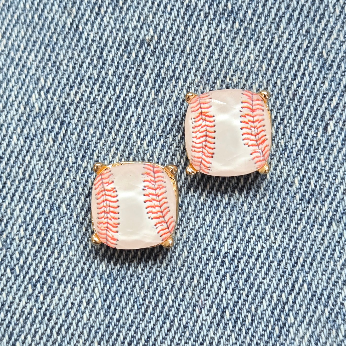E1300 VER5423 Sports Ball Design Stud Earrings