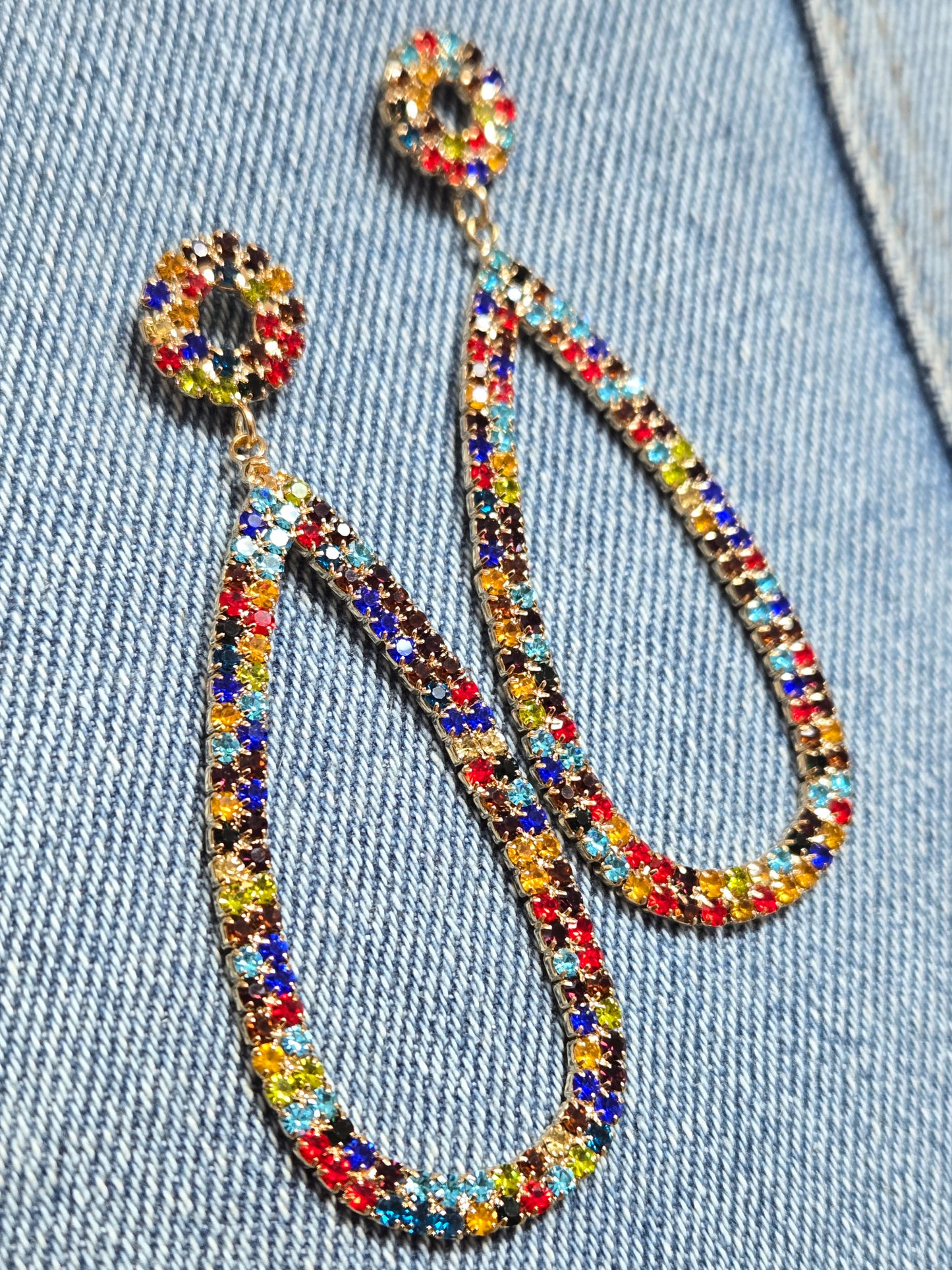 E1413 25845 Drop Dangle Post Earrings