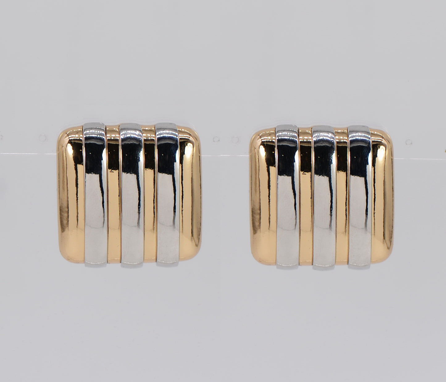 E0812 25E5917 Metal Thick Drop Post Earrings