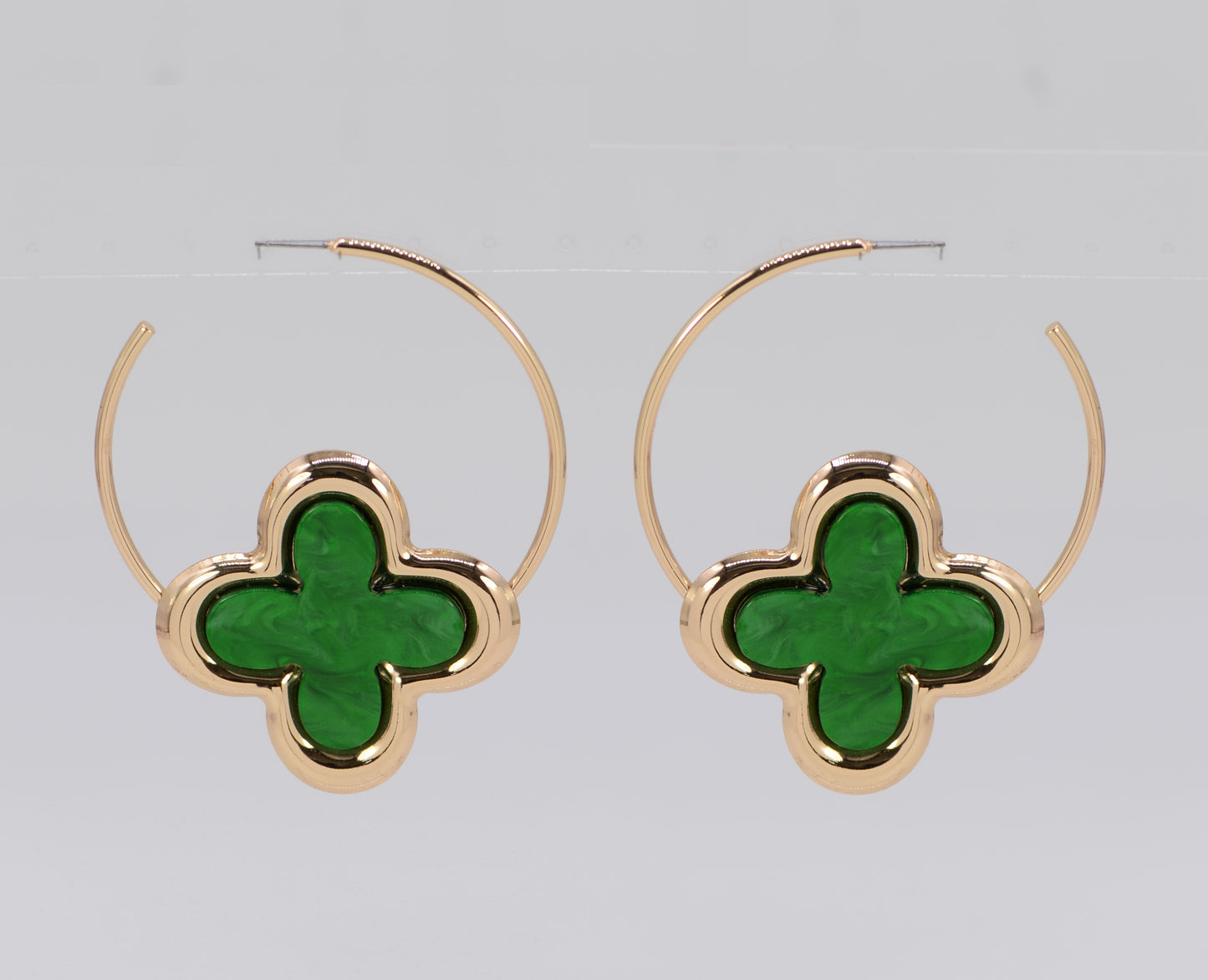 E1169 25E6089 Drop Hoop Earrings