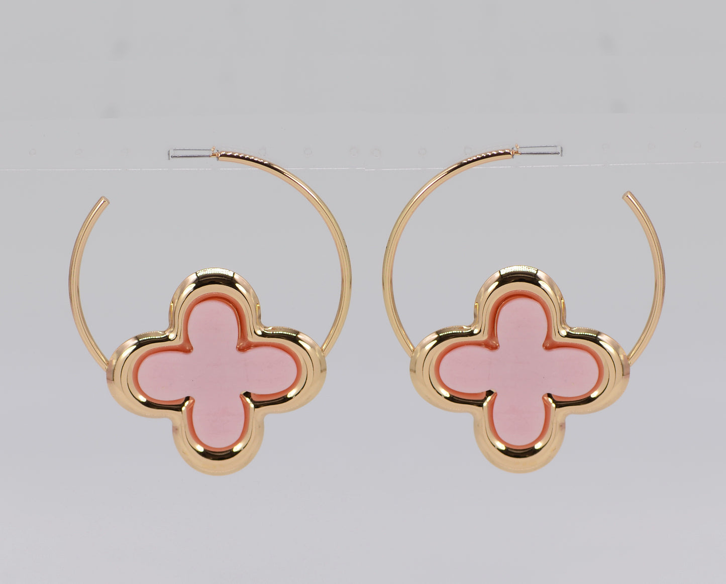 E1169 25E6089 Drop Hoop Earrings