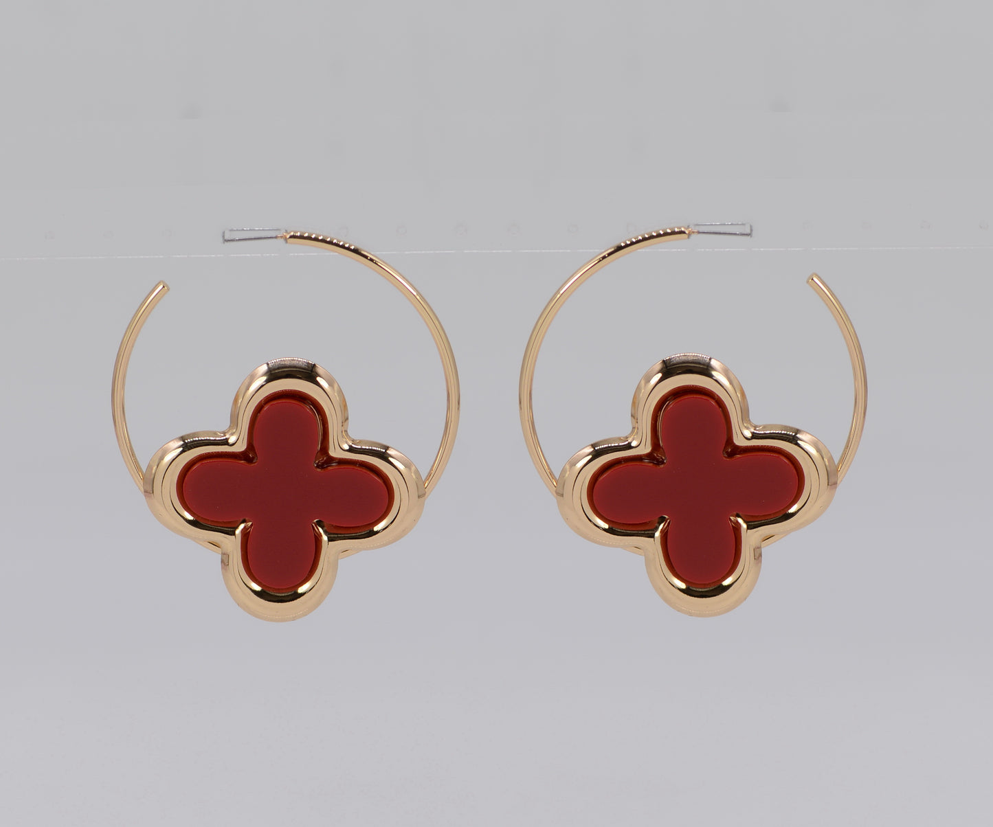 E1169 25E6089 Drop Hoop Earrings