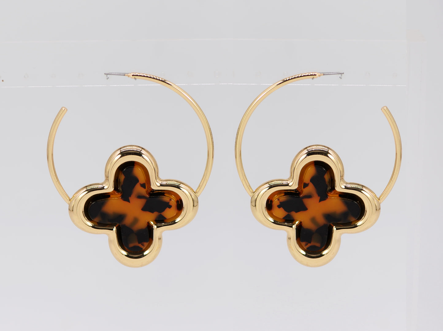 E1169 25E6089 Drop Hoop Earrings