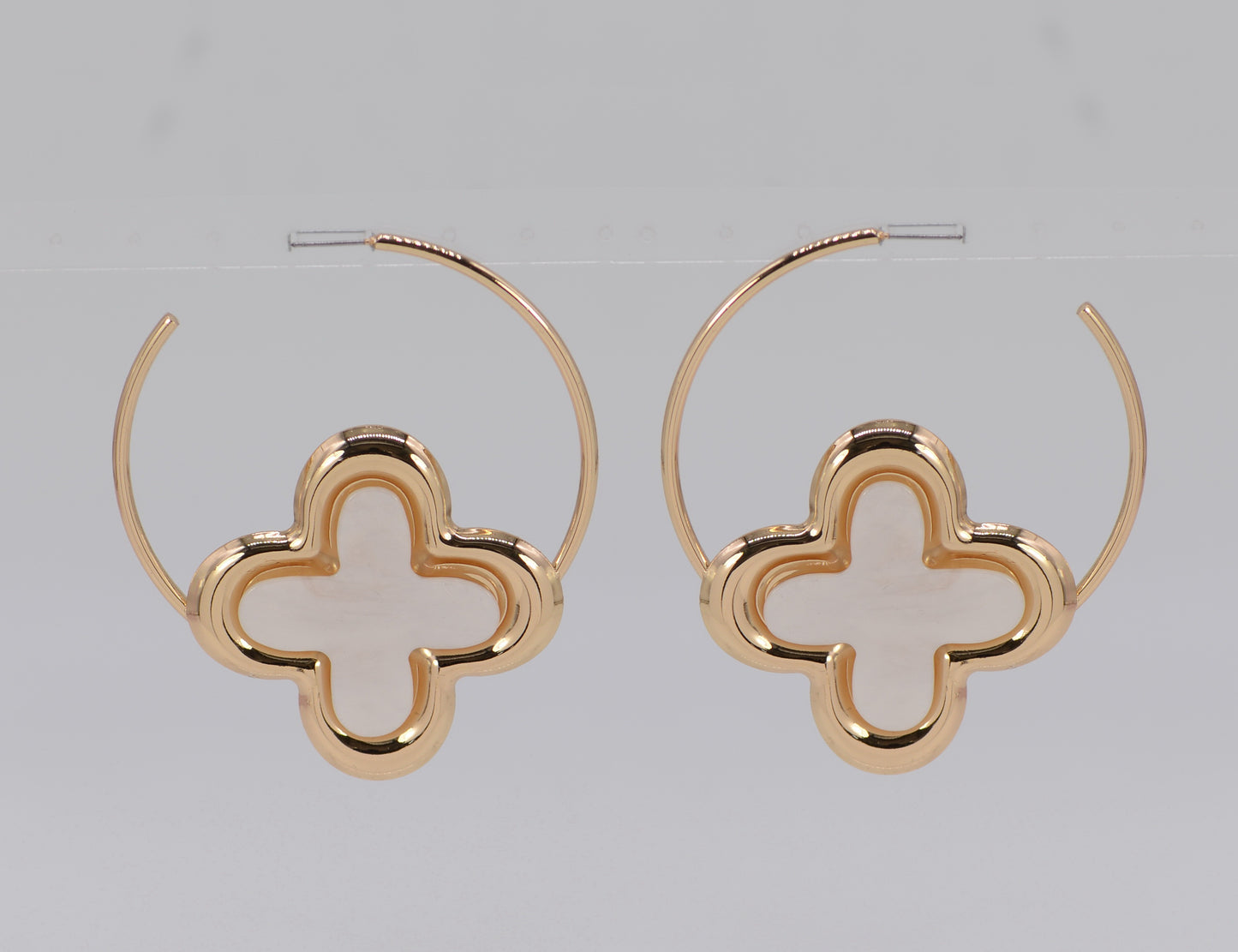 E1169 25E6089 Drop Hoop Earrings