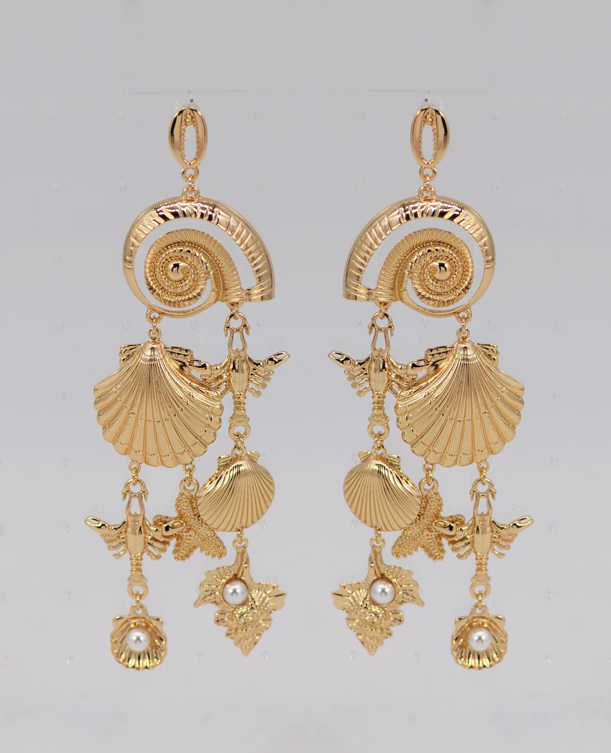 E0263 | Couture Coastal Statement Earrings | 25E6204