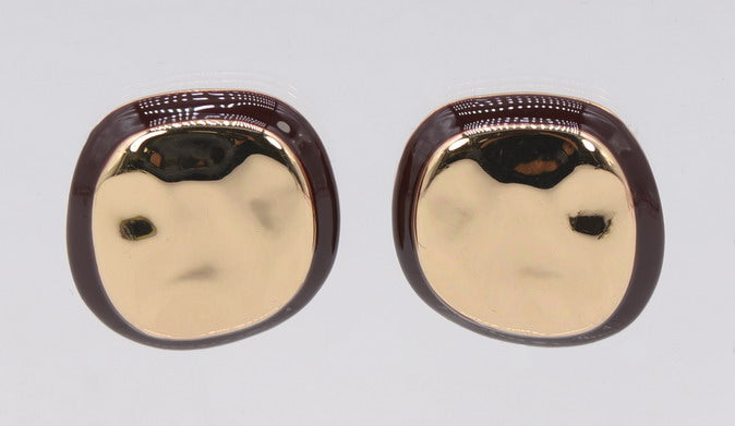 E0307 | Modern Resin Frame Stud Earrings | 25E6773