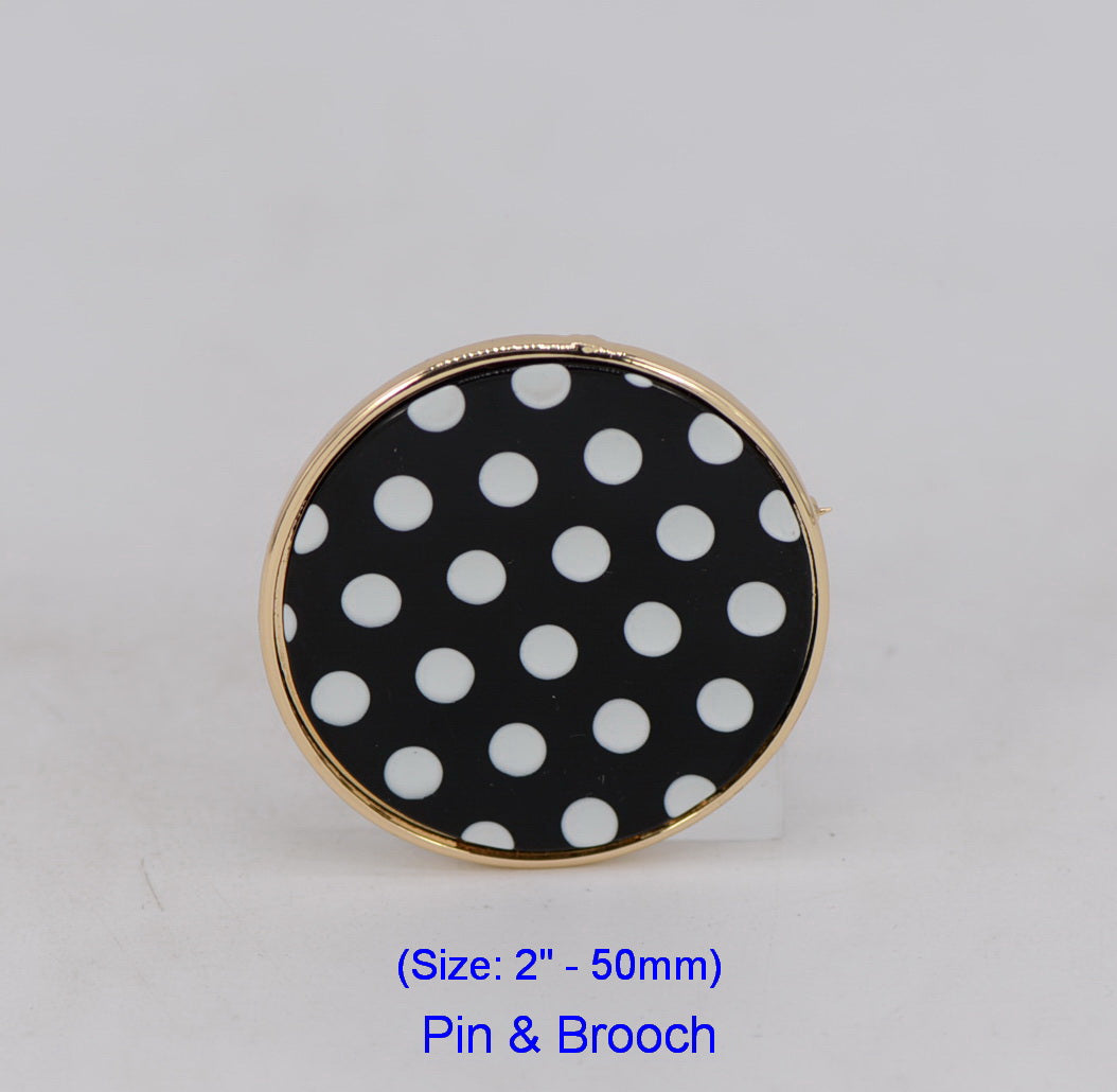 Retro Polka Dot Brooch | BR0461