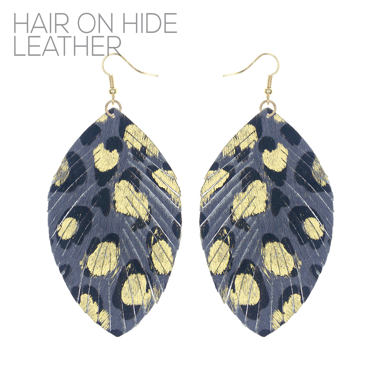 E1535 27187 Leaf Dangle Earrings