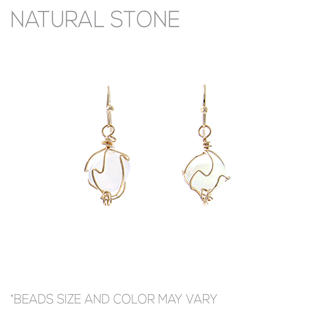 E1508 27865 Stone Dangle Earrings