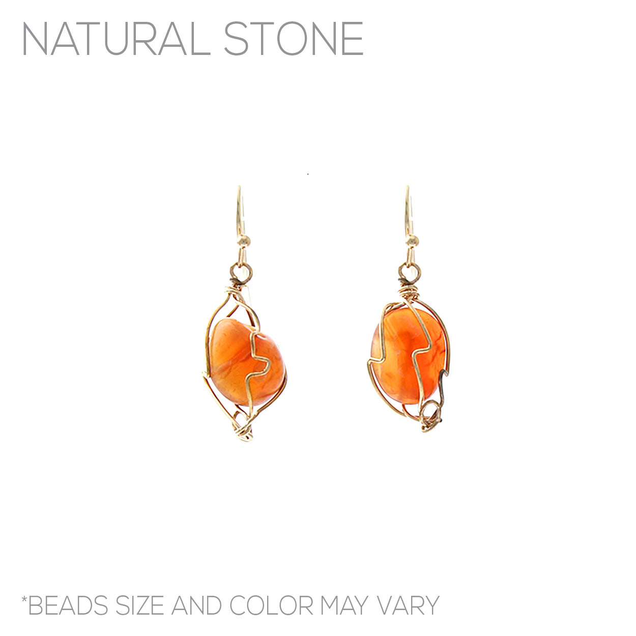 E1508 27865 Stone Dangle Earrings