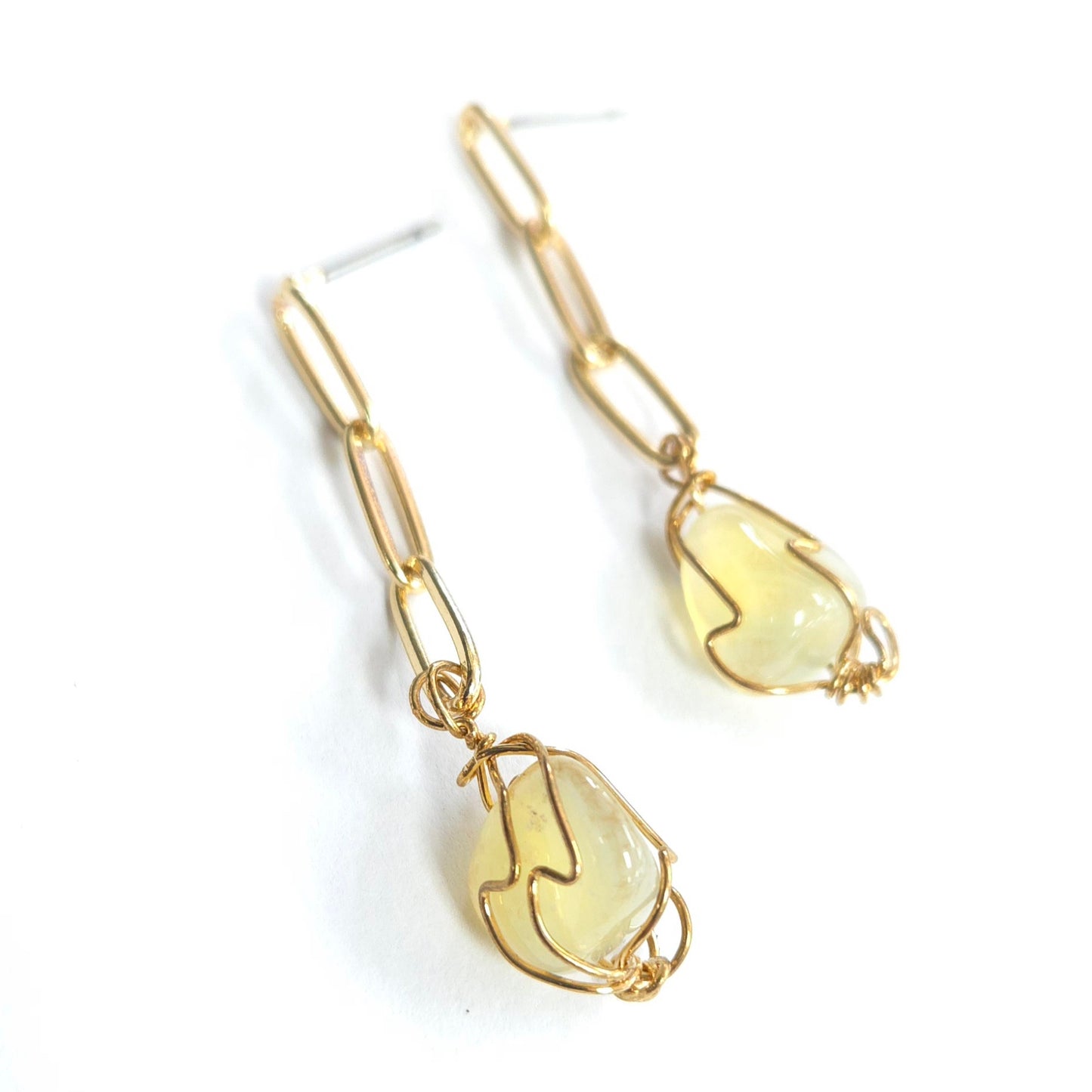 E1523 27909 Stone Dangle Earrings