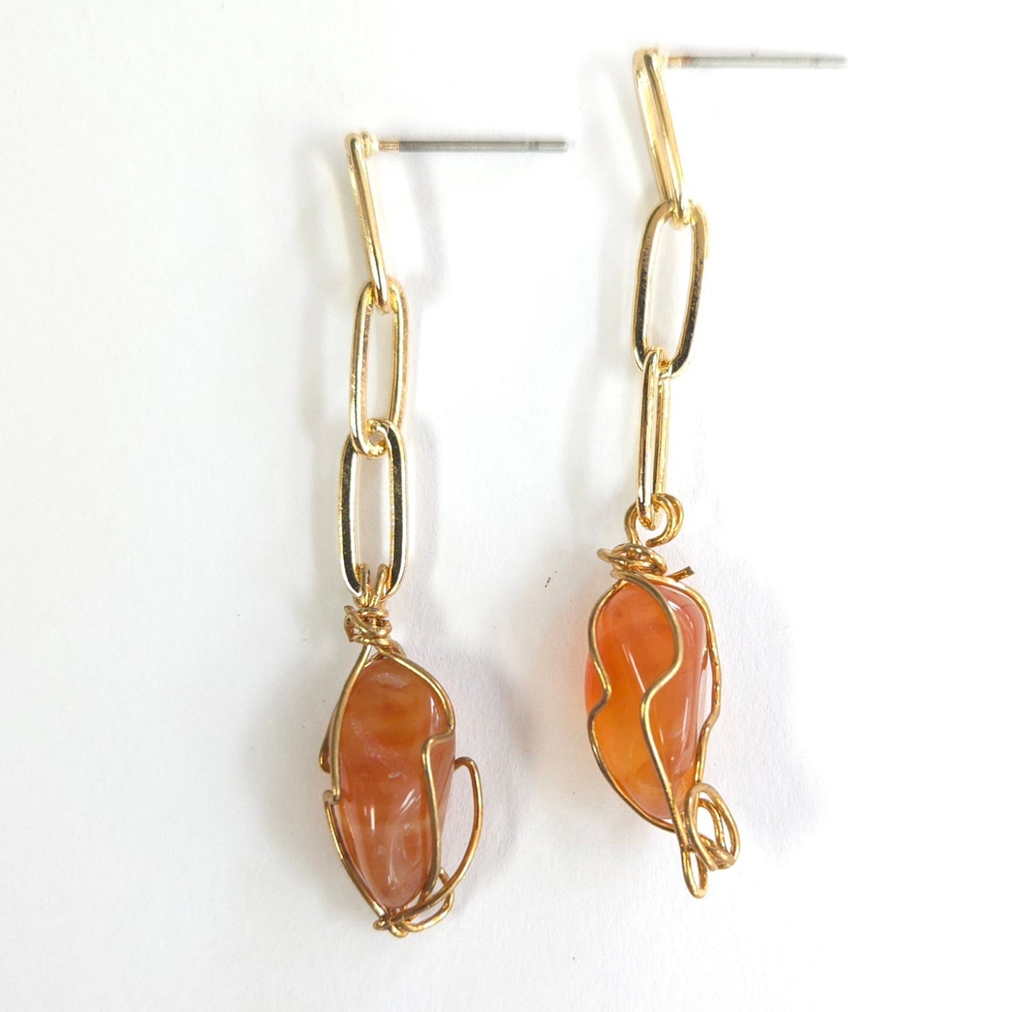 E1523 27909 Stone Dangle Earrings