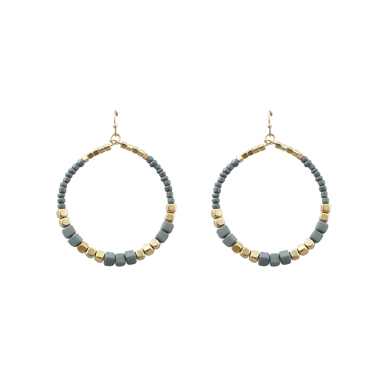 E1445 27914 Circle Dangle Earrings