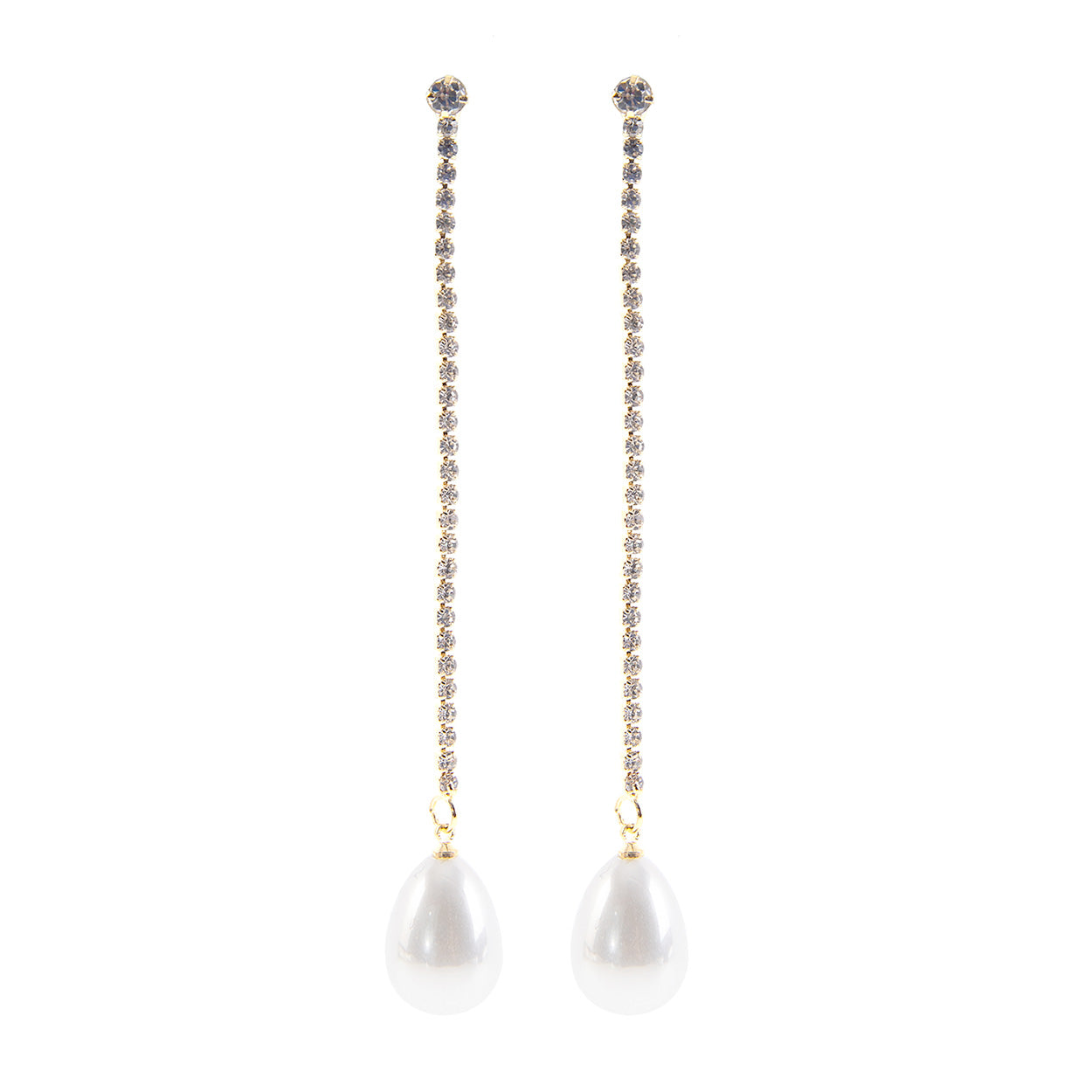 E1444 28160 Pearl Dangle Earrings