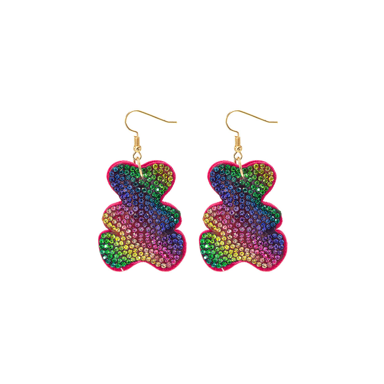 E1517 28310 Bear Dangle earrings