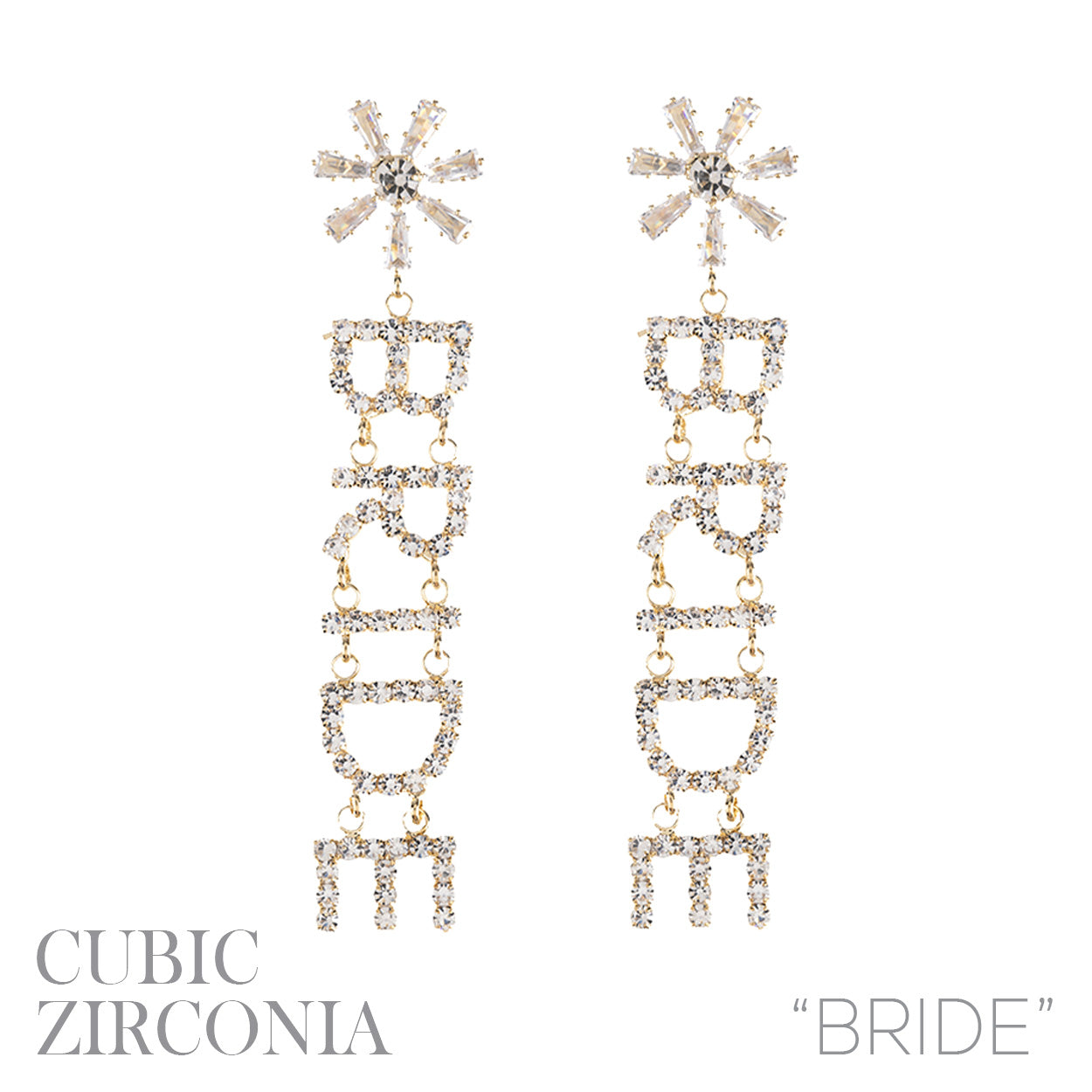 E1406 28318 BRIDE Dangle Earrings