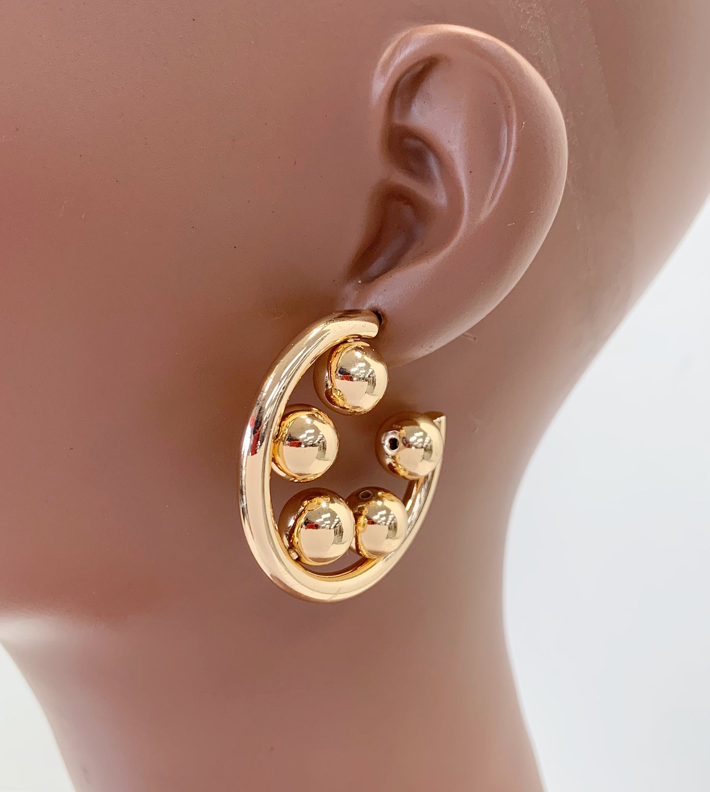 Beaded Circle Hoop Earrings | E0044