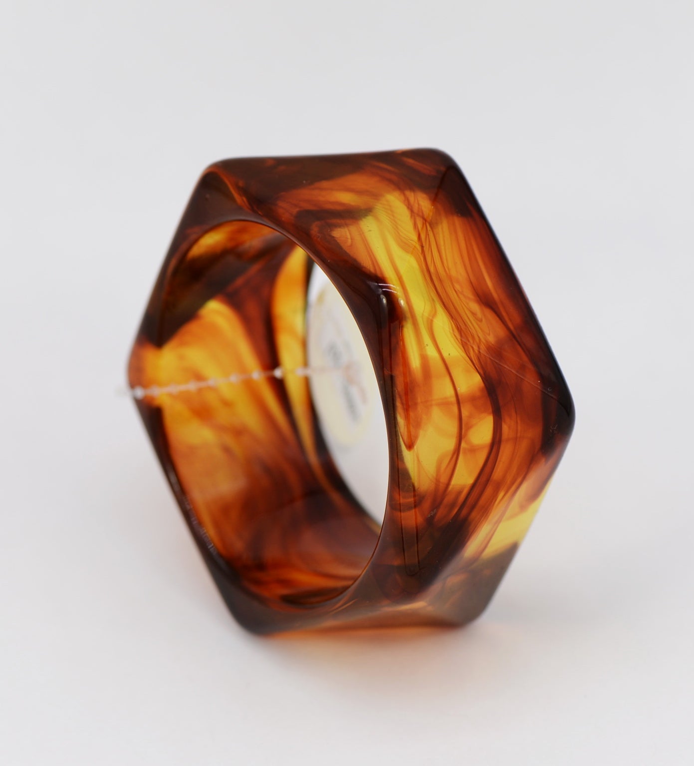 B0531 | Chunky Polygon Resin Bracelet | 83B1504