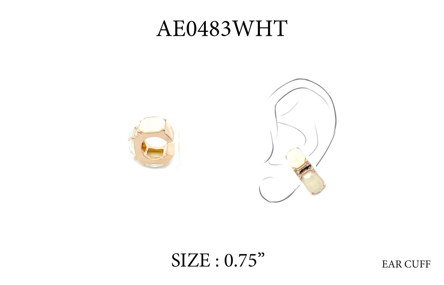E0268 |Modern Statement Ear Cuff Earrings | AE0483