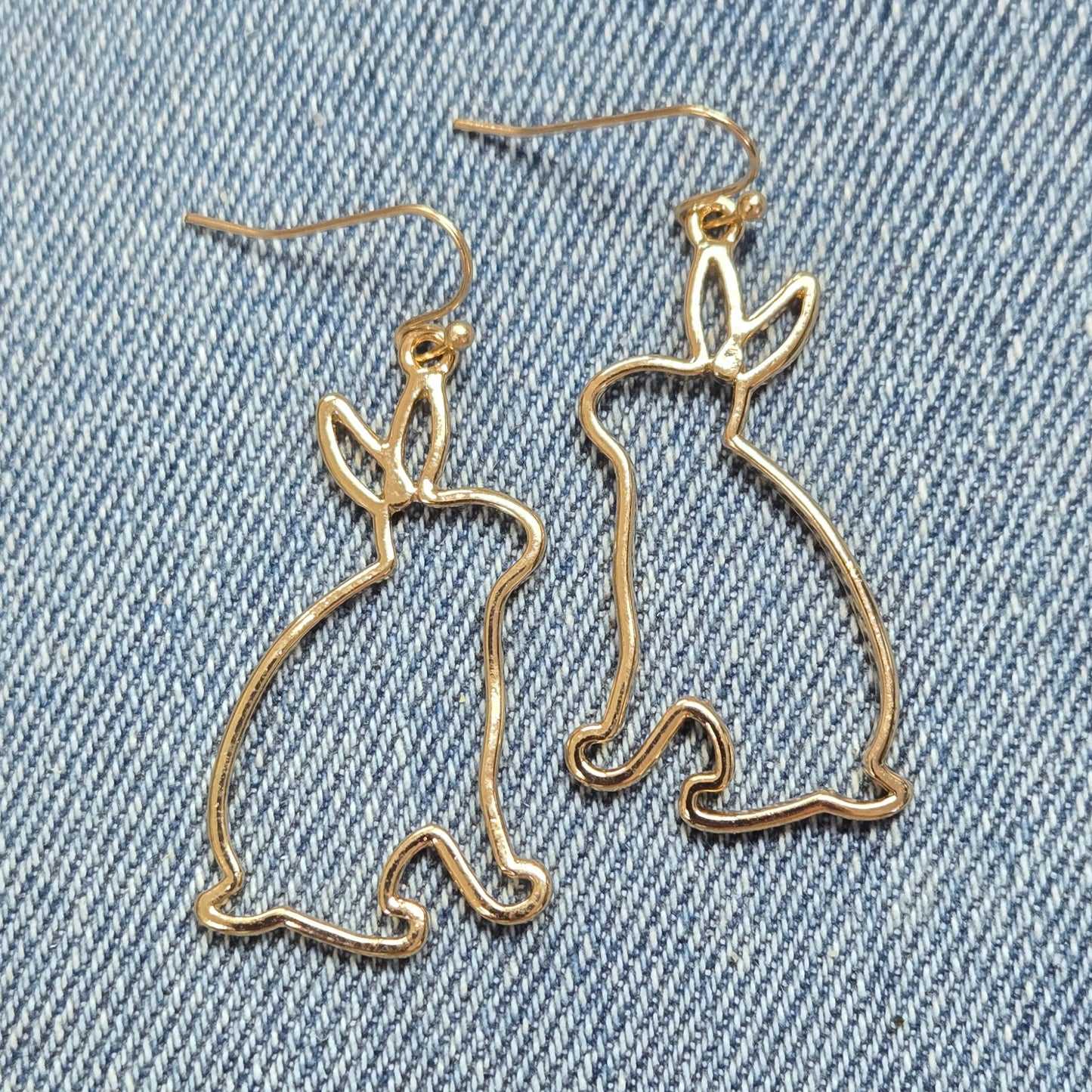 E1333 AE3838 Rabbit Dangle Earrings