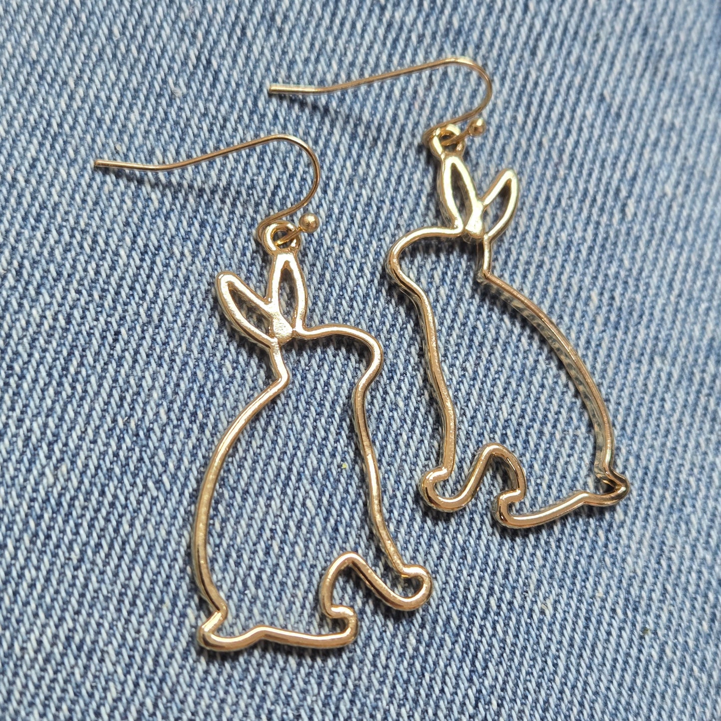 E1333 AE3838 Rabbit Dangle Earrings