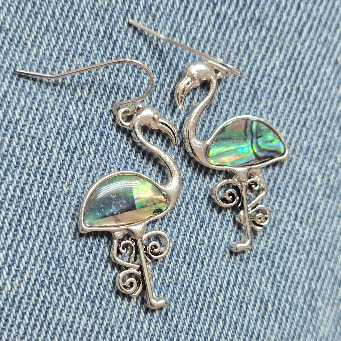 E1335 AE3895 Flamingo Dangle Earrings