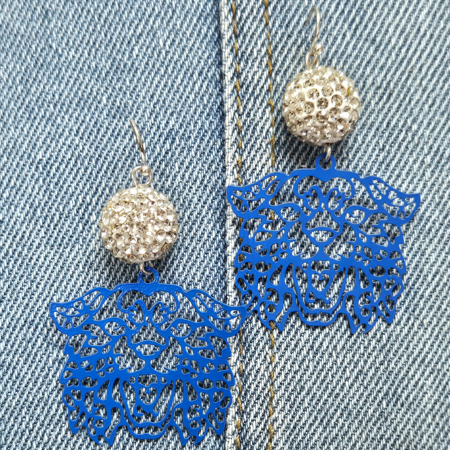 E1073 AE4011 Thin Metal Animal Design Drop Dangle Earrings