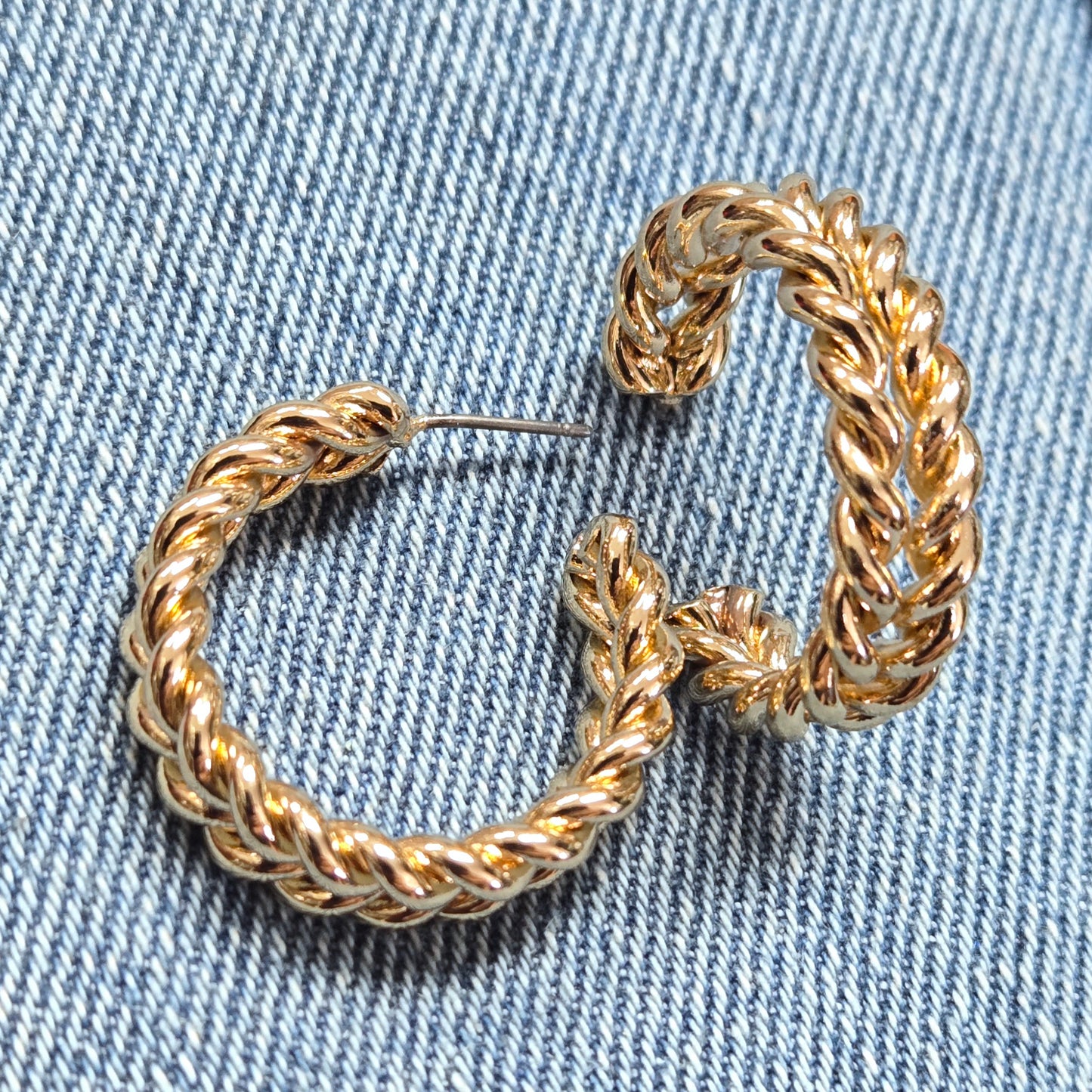 E1394 AE4196 Drop Post Hoop Earrings
