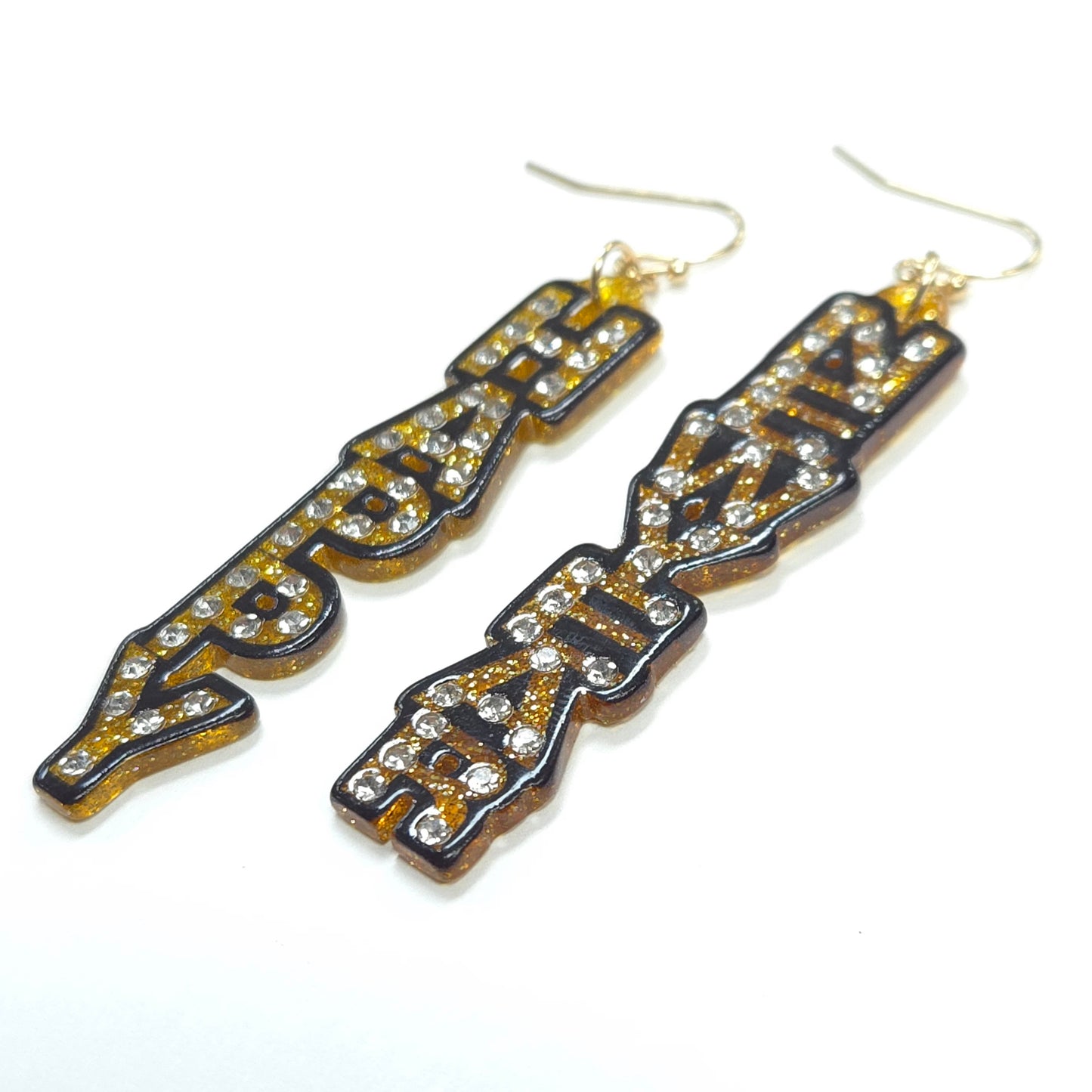 E1963 AE6284 Happy New Year Earrings