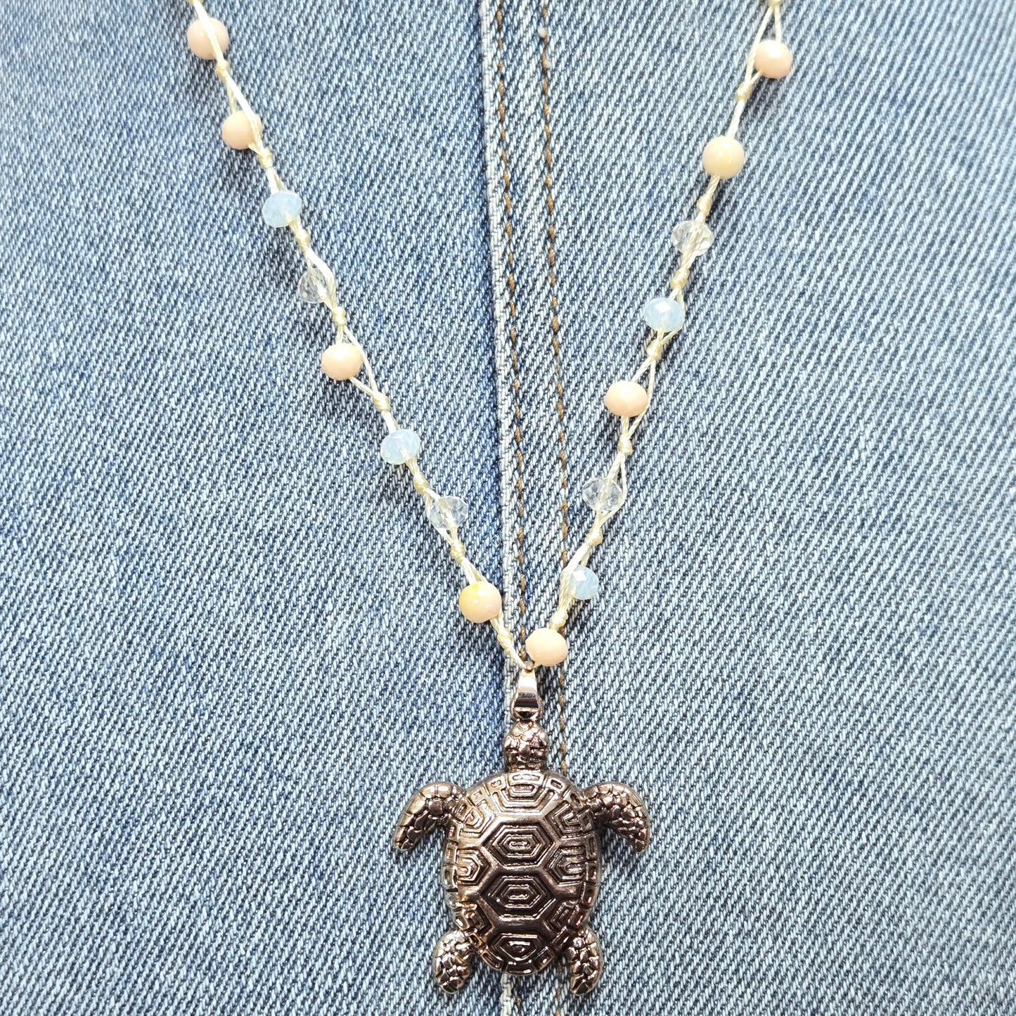 N0519 AS6271 Turtle Shape Pendant Necklace