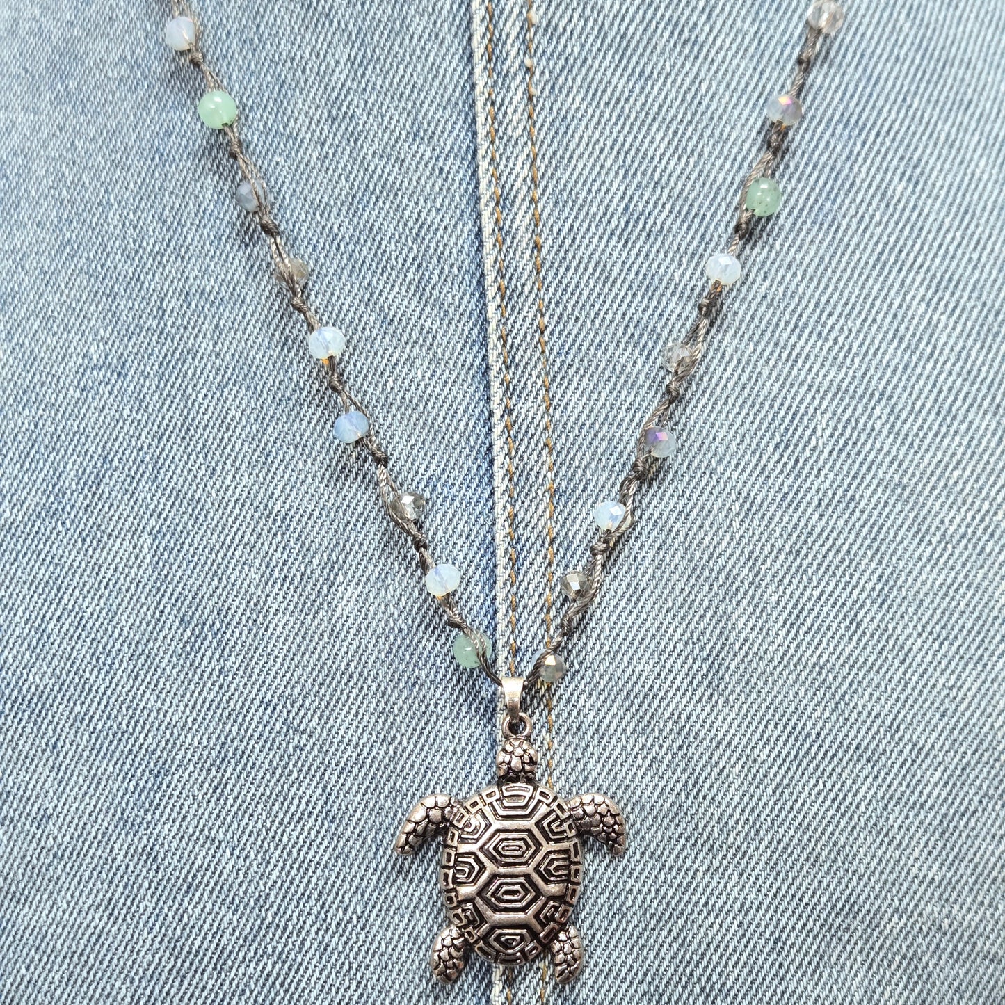 N0519 AS6271 Turtle Shape Pendant Necklace