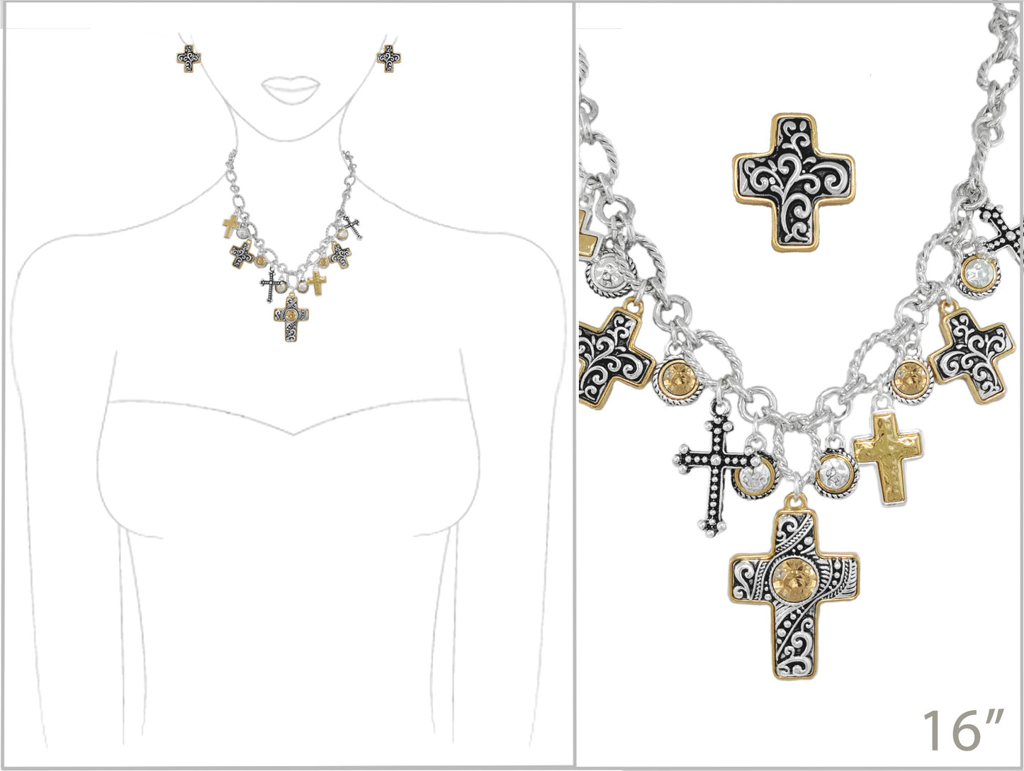 N0658 AS7705 Charms Necklace