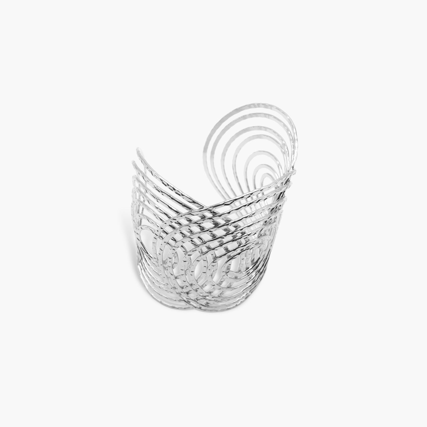 B0024 | Sculptural Metal Wide Cuff | KB2078