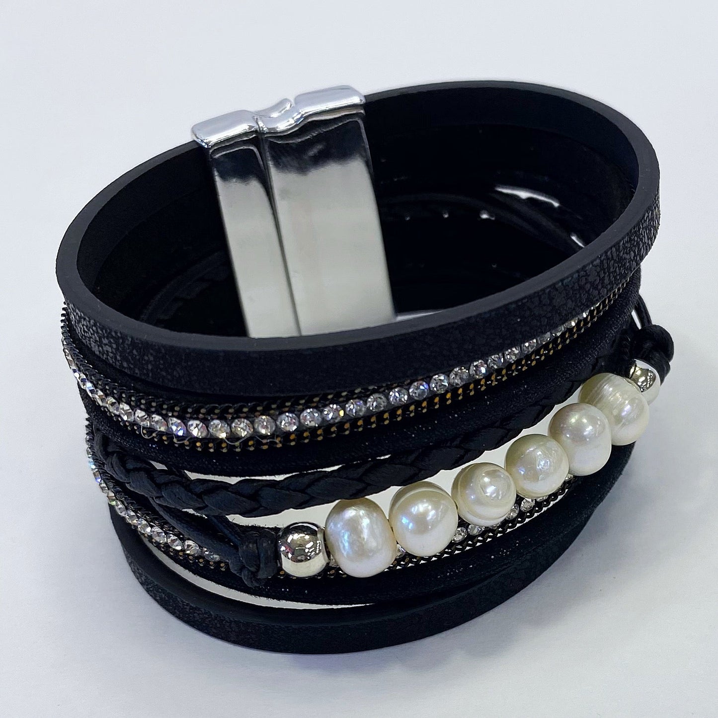 B0203 83850 Faux Leather Bracelet