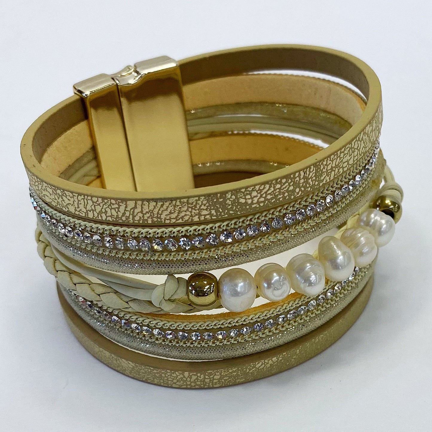 B0203 83850 Faux Leather Bracelet