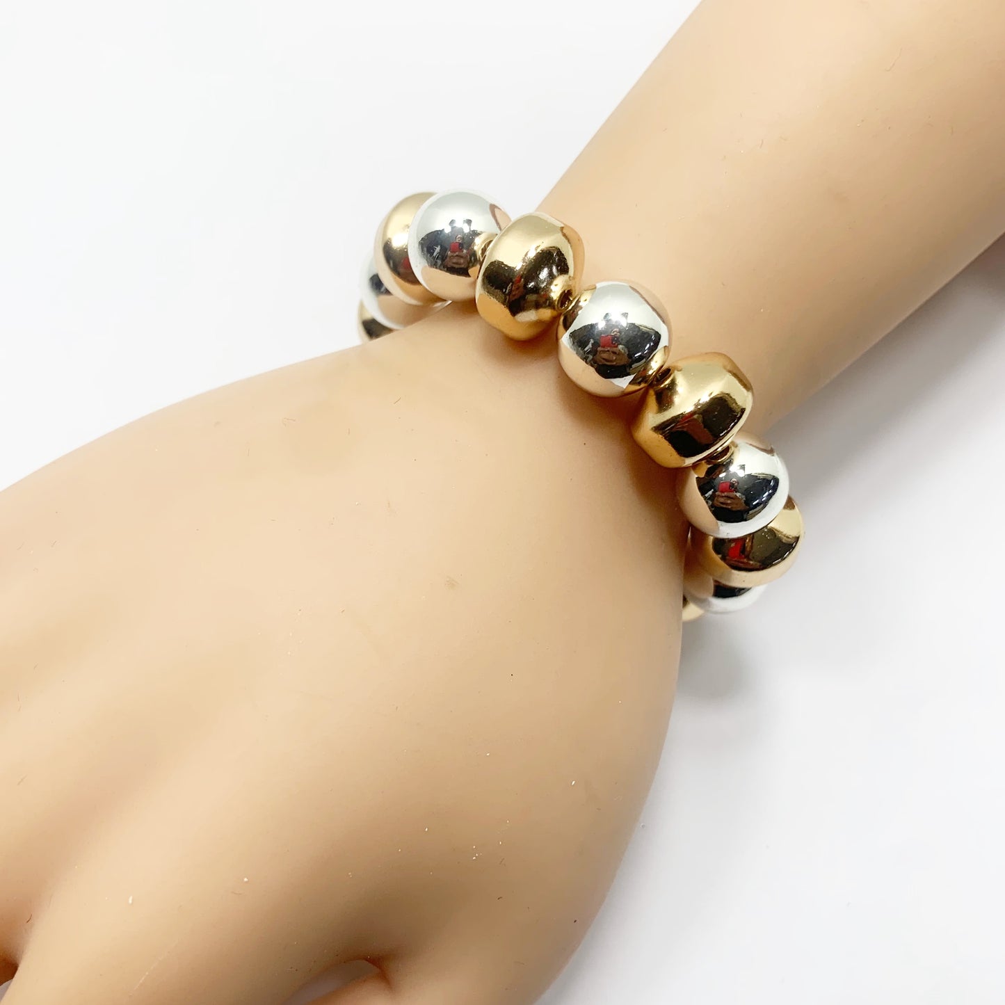 B0044 | Metallic Bead Bracelet | DJB2785