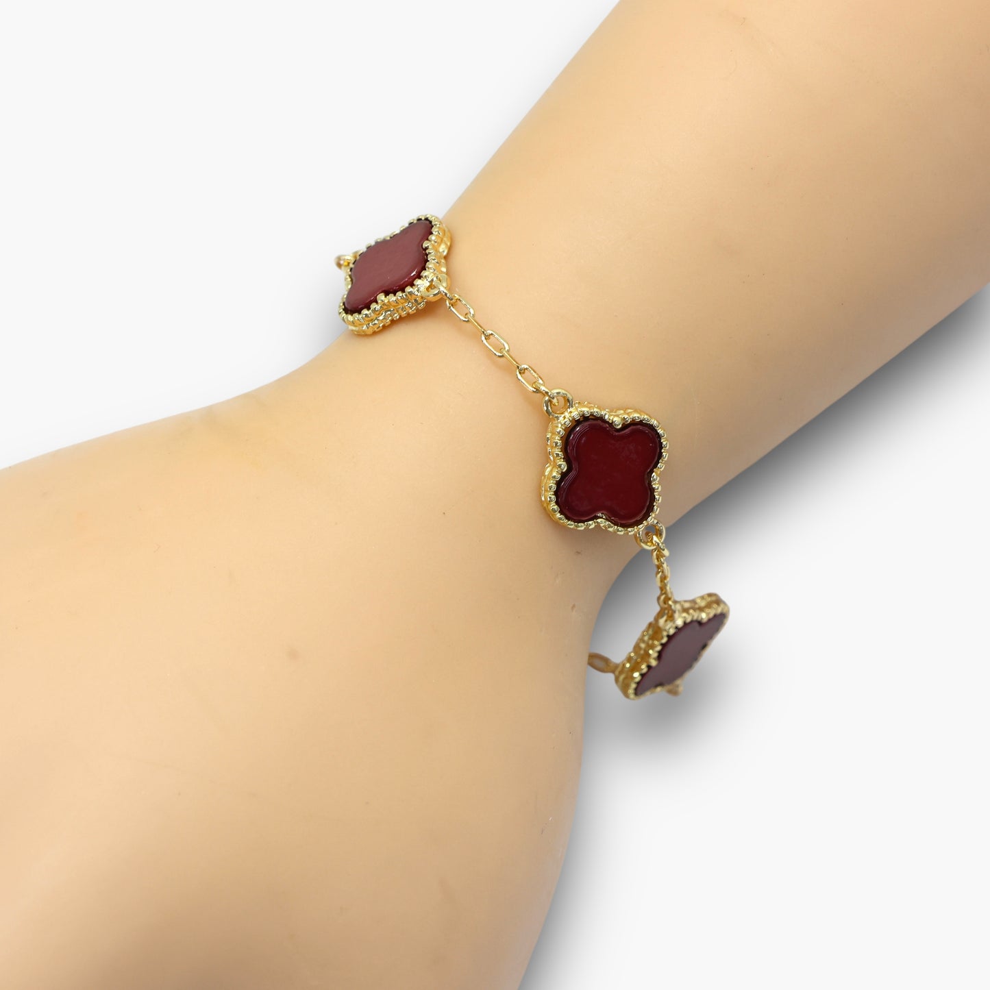 B0065 | Adjustable Clover Link Bracelet | EBA211
