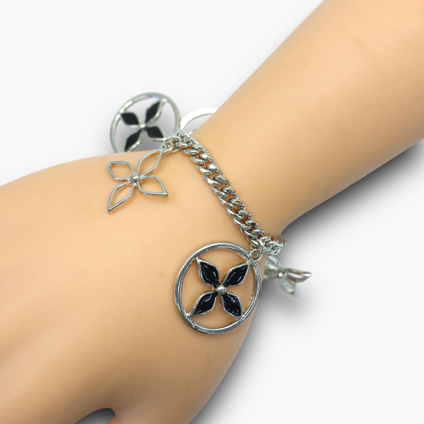 B0067 | Floral Charm Chain Bracelet | YB2268