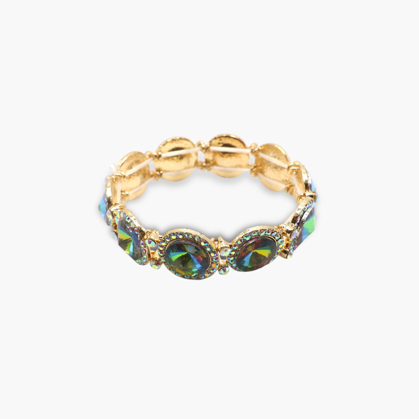 B0079 | Faceted Crystal Stretch Bracelet | ESB3290