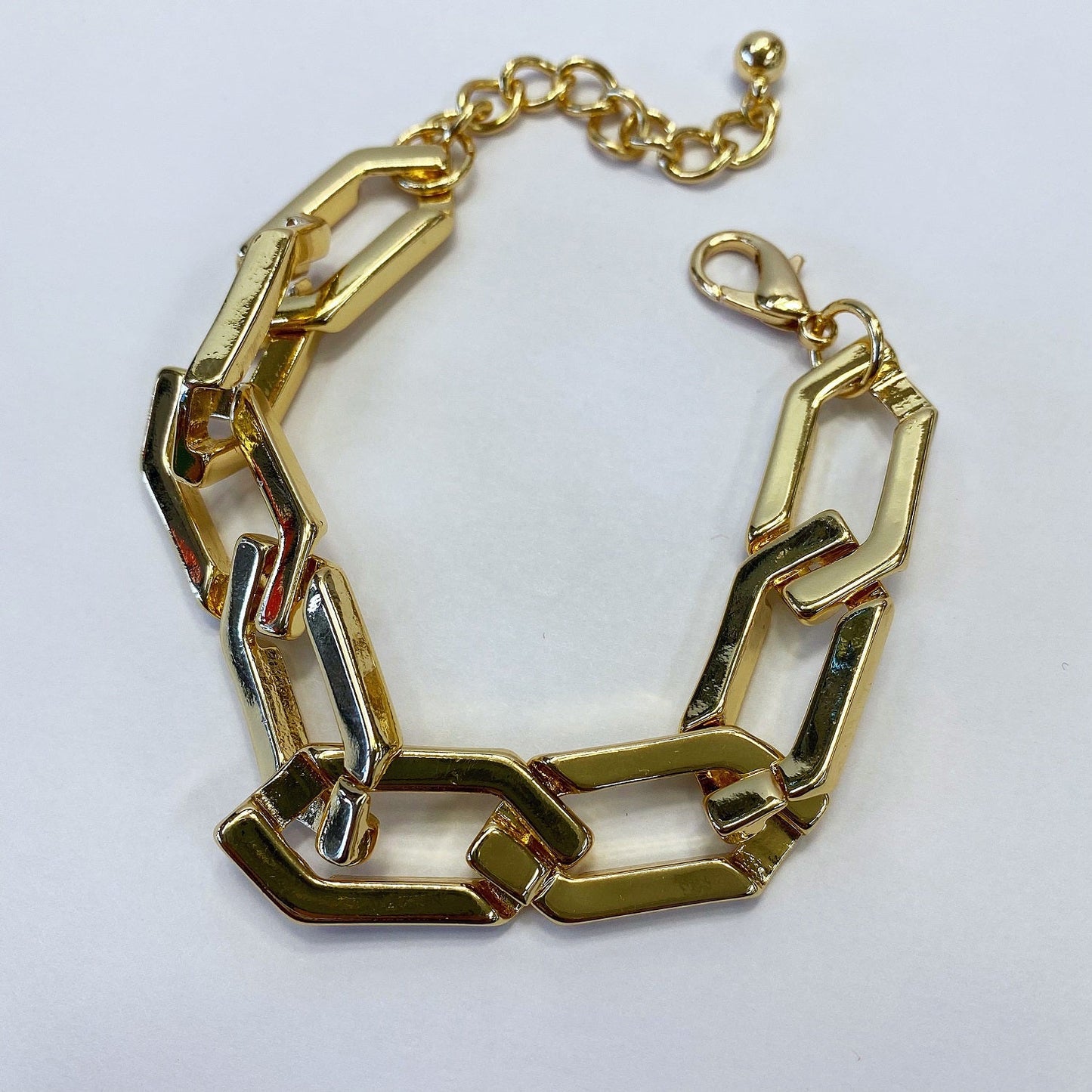 B3029 25B1025 Metal Link Chain Bracelet