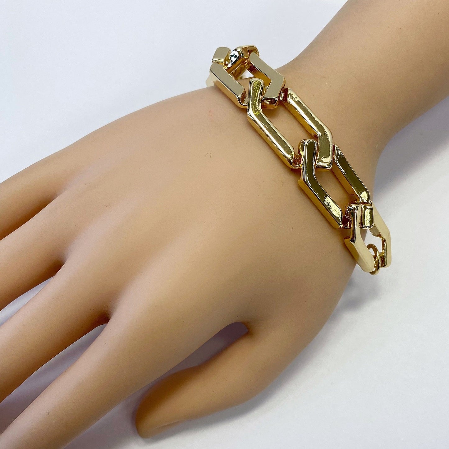 B3029 25B1025 Metal Link Chain Bracelet