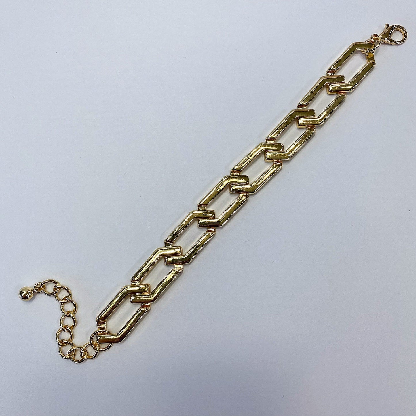 B3029 25B1025 Metal Link Chain Bracelet