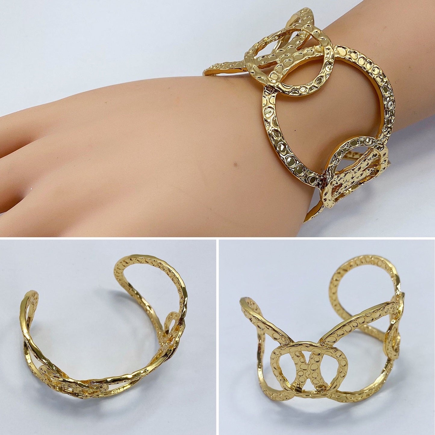 B0184 IB2202 Metal Cuff Bracelet