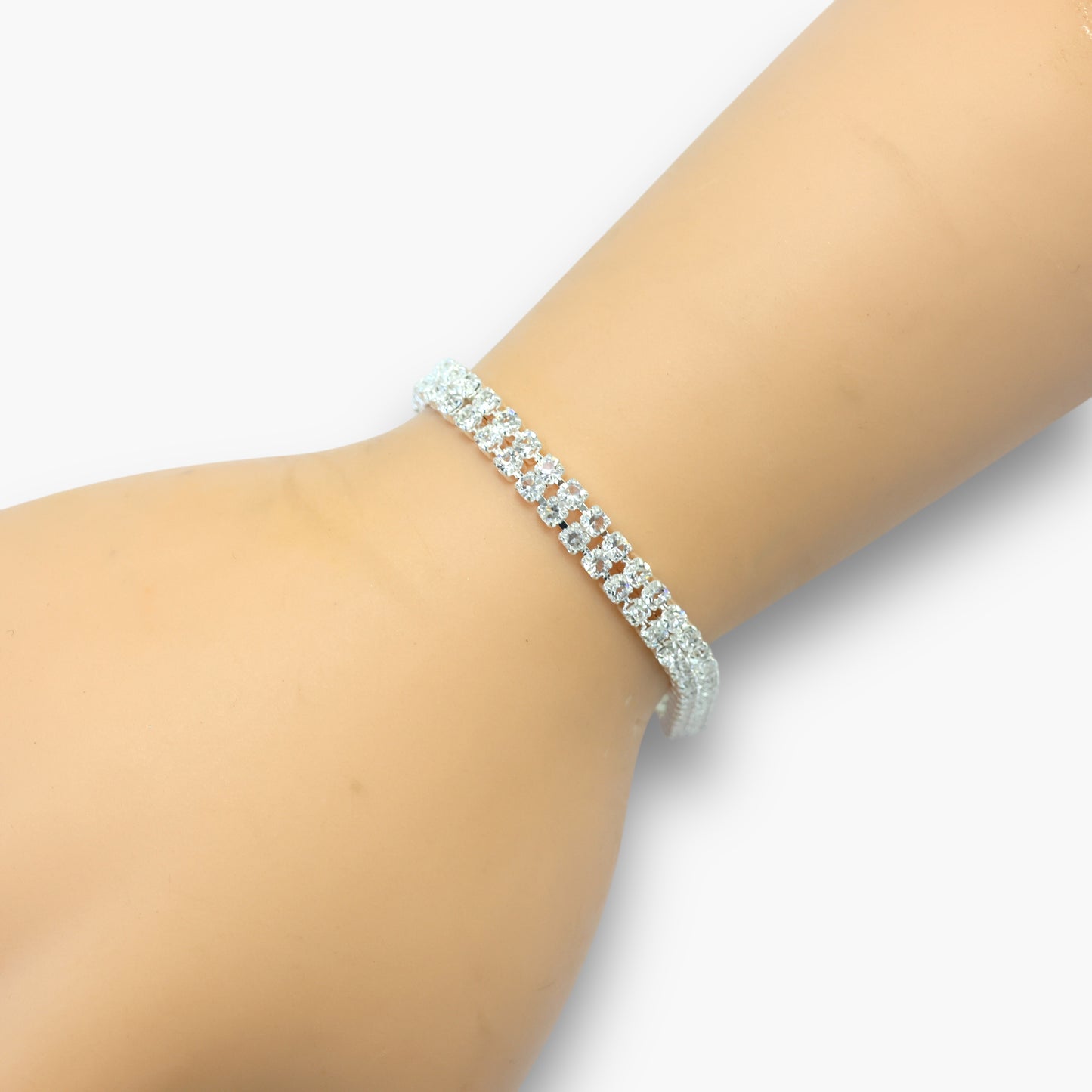 B3034 | Double Row Crystal Bracelet | BC72-30076